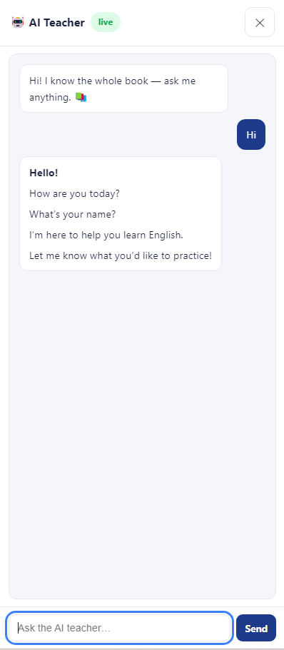 AI teacher panel
